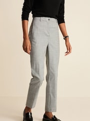 Black/White Check Tailored Check Slim Leg Trousers - Image 3 of 7