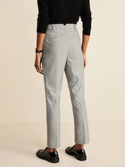 Black/White Check Tailored Check Slim Leg Trousers - Image 4 of 7