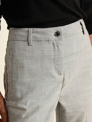 Black/White Check Tailored Check Slim Leg Trousers - Image 5 of 7