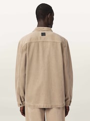 AllSaints Brown Drift Denim Shacket - Image 4 of 6
