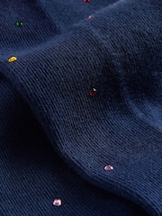 Boden Blue Twinkle Tights - Image 2 of 2
