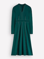 Boden Green Alex Ponte Contrast Midi Dress - Image 5 of 5