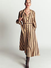 Boden Natural Bow Detail Shirt Dress - Image 4 of 6
