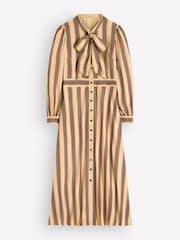 Boden Natural Bow Detail Shirt Dress - Image 6 of 6