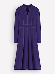 Boden Purple Alex Ponte Contrast Midi Dress - Image 4 of 4