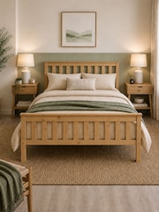 Aspire Furniture Natural Atlantic Bed Frame - Image 1 of 2