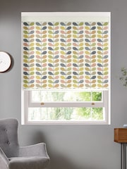 Orla Kiely Blue Scribble Stem Made To Measure Roller Blind - Image 1 of 3