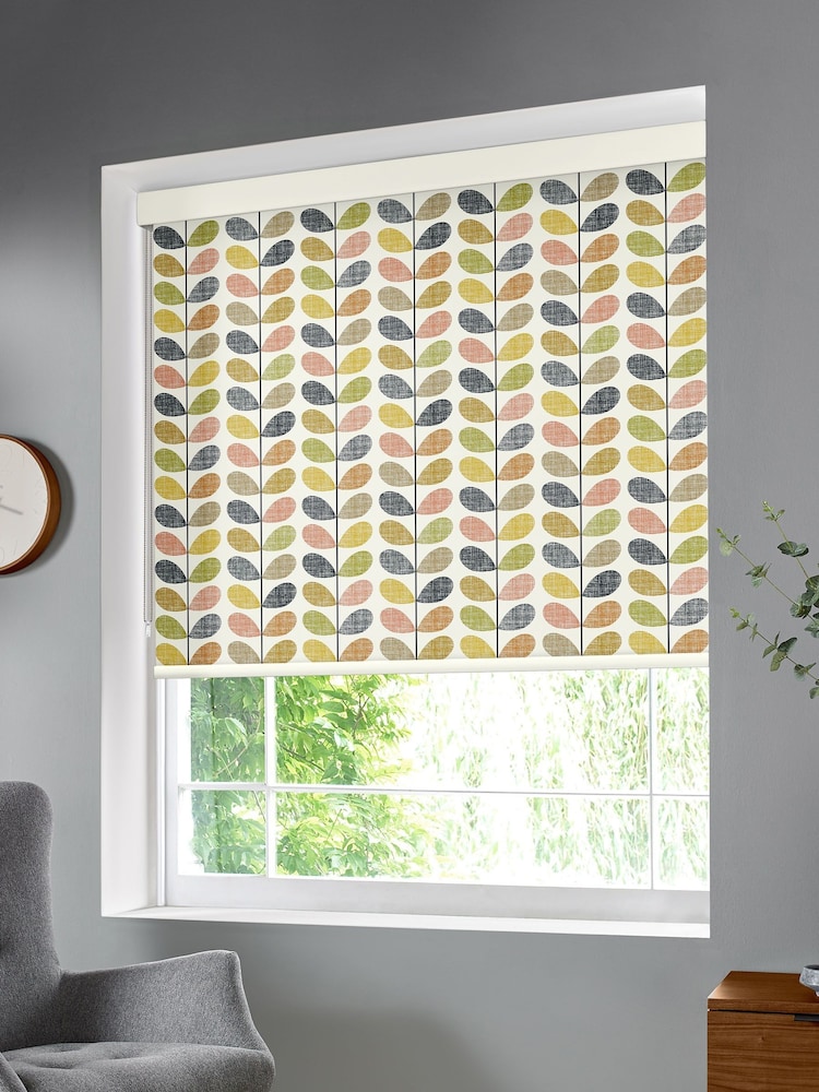 Orla Kiely Blue Scribble Stem Made To Measure Roller Blind - Image 2 of 3
