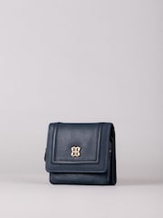 Lakeland Leather Blue Mini Icon Flapover Purse - Image 1 of 5