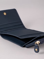 Lakeland Leather Blue Mini Icon Flapover Purse - Image 5 of 5