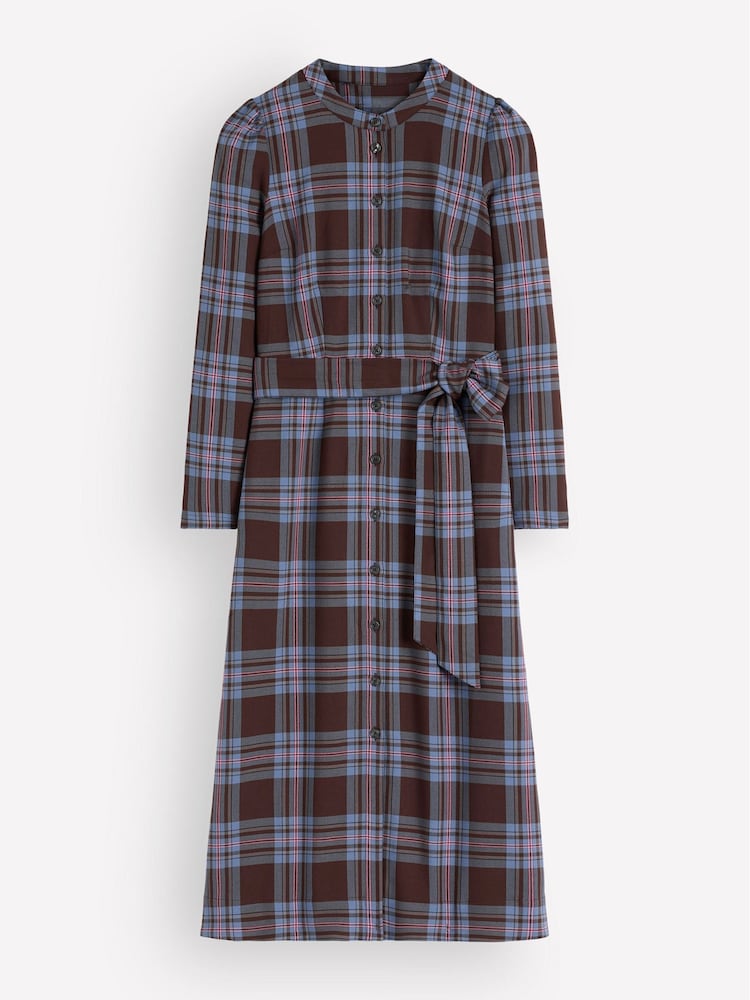Boden Louise Check Midi Shirt Dress - Imaginea 6 din 6