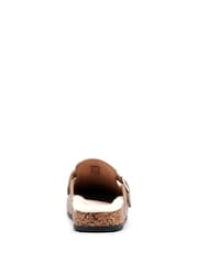 Lunar Natural Ruthie Mink Mule Slippers - Image 4 of 4