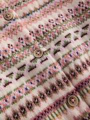 Rosa - Boden Edie Strickjacke mit Norwegermuster - Bild 3 von 3