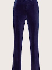 Monsoon Blue Blake Kick Flare Trousers - Image 4 of 4