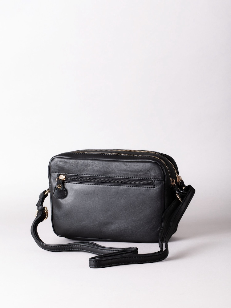 Lakeland Leather Black Cartmel Boxy Cross-Body Bag - Image 2 of 6 Lakeland Leather Black Cartmel Boxy Cross-Body Bag - Image 2 of 6