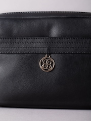 Lakeland Leather Black Cartmel Boxy Cross-Body Bag - Image 4 of 6