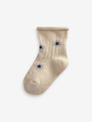 Grey White Flower Baby Socks 4 Packs (0mths-2yrs) - Image 2 of 5