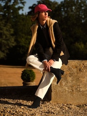 Russell & Bromley Black Suede Carrington Ankle Block Heel Sock Boots - Image 3 of 10