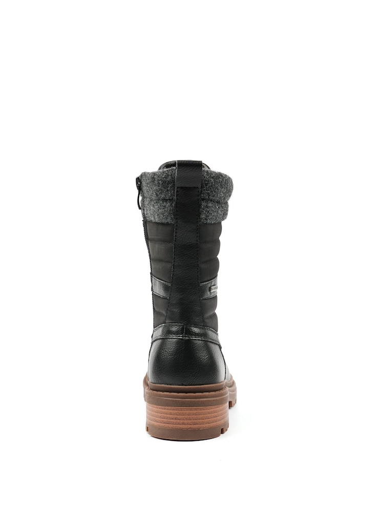 Lunar Black Marla Ice Grip Waterproof Mid Boots - Image 8 of 8 Lunar Black Marla Ice Grip Waterproof Mid Boots - Image 8 of 8