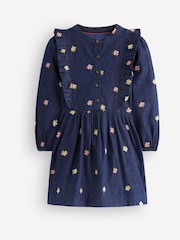 Azul - Vestido camisero Winnie con volantes decorativos de Boden - Imagen 1 de 3