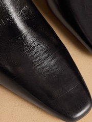 Russell & Bromley Black Eel Print Morris Side Zip Ankle Boots - Image 4 of 7