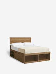 Oak Effect Bronx Platform Bed Frame with Storage - Image 6 of 8