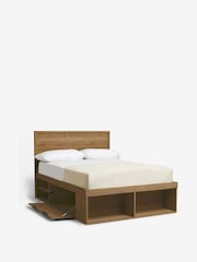 Oak Effect Bronx Platform Bed Frame with Storage - Image 7 of 8