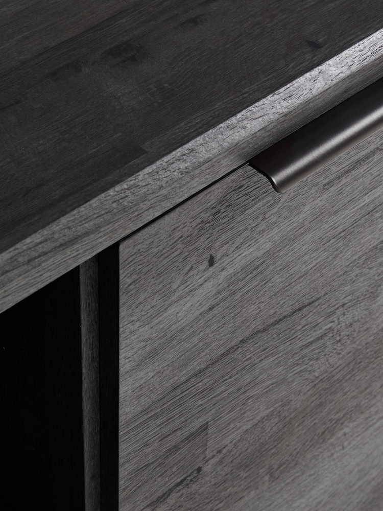 Black Bronx Oak Effect Cabinet - Image 10 of 10