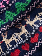 Blau - Boden Edie Strickjacke mit Norwegermuster - Bild 3 von 3