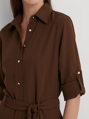 Lauren Ralph Lauren Natural Fit and Flare Shirtdress - Image 4 of 5