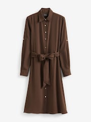 Lauren Ralph Lauren Natural Fit and Flare Shirtdress - Image 5 of 5