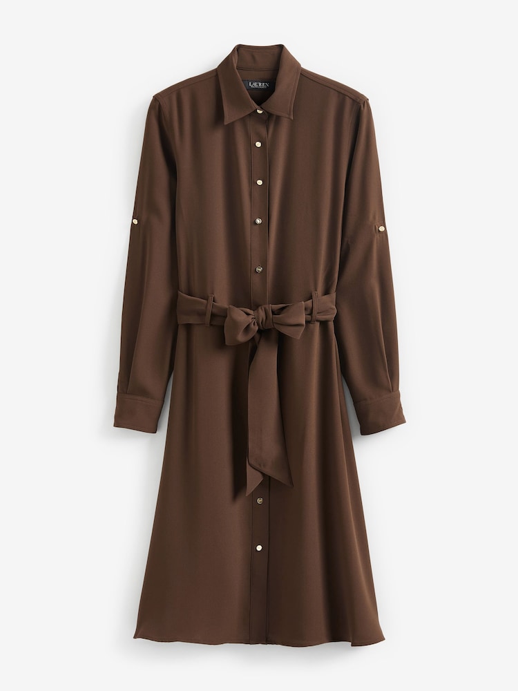 Lauren Ralph Lauren Natural Fit and Flare Shirtdress - Image 5 of 5