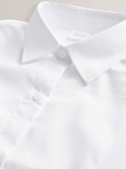 White Regular Fit 2 Pack Three Quarter Sleeve School Blouses (3-17yrs) - Image 5 of 7