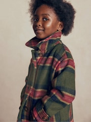 Boden Green Wool Check Coat - Image 2 of 7