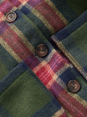 Boden Green Wool Check Coat - Image 6 of 7