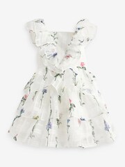 Baker by Ted Baker Floral Burnout Frilled Dress - Image 8 of 11