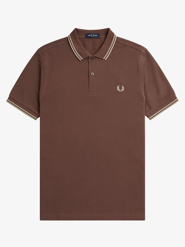Fred Perry Mens Twin Tipped Polo Shirt - Image 1 of 3