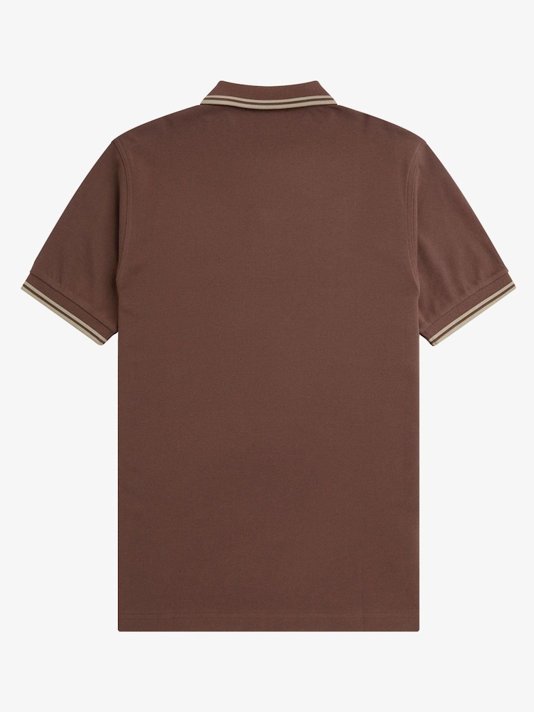 Fred Perry Mens Twin Tipped Polo Shirt - Image 2 of 3