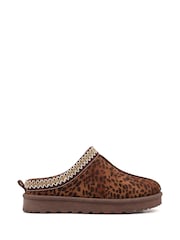 Lunar Brown Selena Ocelot Slippers - Image 3 of 6