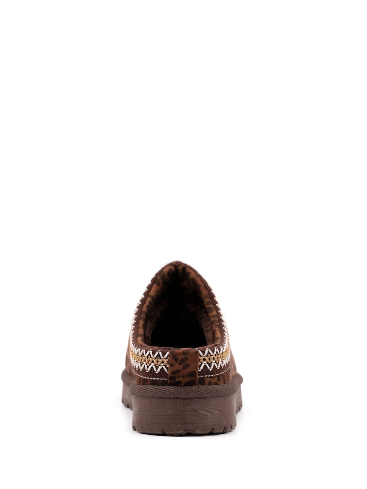 Lunar Brown Selena Ocelot Slippers - Image 6 of 6