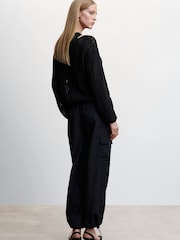 Mango Openwork Boat Neck Sweater - Image 2 of 6