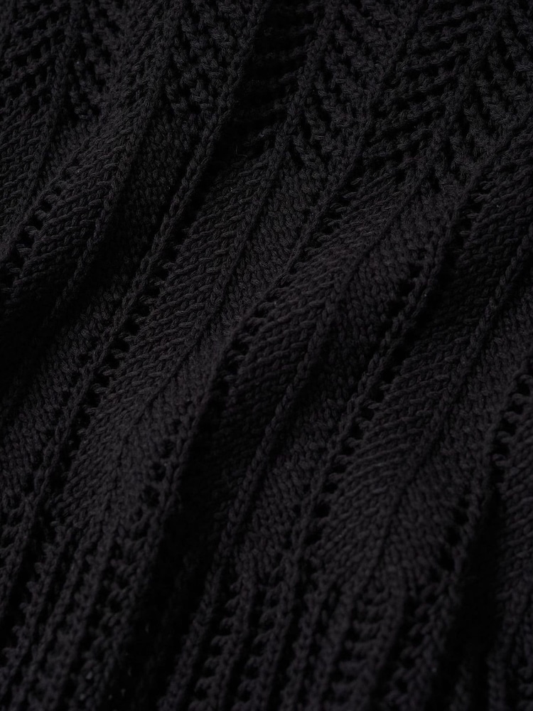 Mango Openwork Boat Neck Sweater - Image 6 of 6