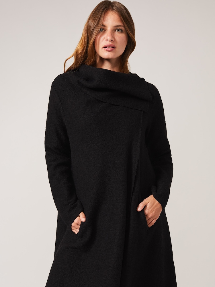 Phase Eight Black Knit Bellona Coat - Image 1 of 6
