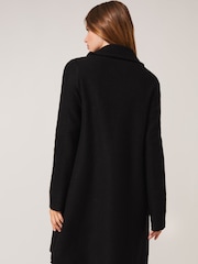 Phase Eight Black Knit Bellona Coat - Image 2 of 6
