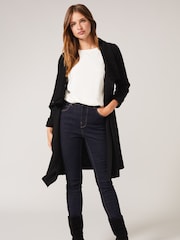 Phase Eight Black Knit Bellona Coat - Image 3 of 6