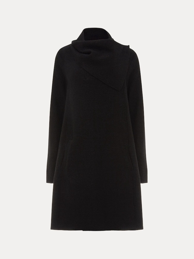 Phase Eight Black Knit Bellona Coat - Image 6 of 6