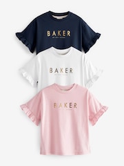 Več - Baker by Ted Baker 100% Bombažna majica 3 Pakiranje - Slika 1 iz 9