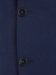 Calvin Klein Blue Stretch Wool Slim Blazer - Image 6 of 6