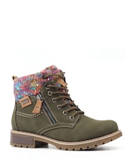 Lunar Green Tabasco W/Proof Ankle Boots - Image 3 of 5