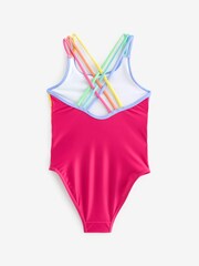 Little Bird by Jools Oliver Multi Pastel Rainbow Swimsuit - Image 2 of 4